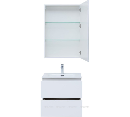 Набор мебели для ванной Aquanet Alvita New 60 2 ящика белый матовый 00274216