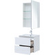 Набор мебели для ванной Aquanet Alvita New 60 2 ящика белый матовый 00274216