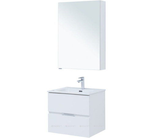 Набор мебели для ванной Aquanet Alvita New 60 2 ящика белый матовый 00274216