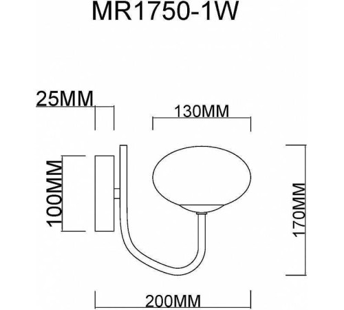 Бра MyFar Scott MR1750-1W