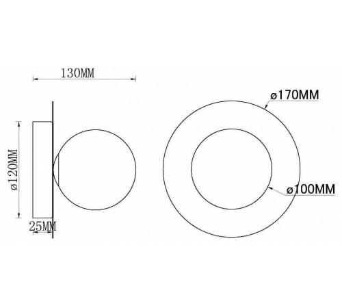 Накладной светильник MyFar July MR2001-1WC