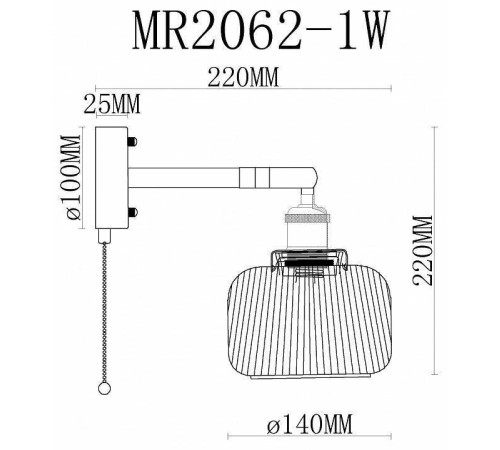 Бра MyFar Natalie MR2062-1W
