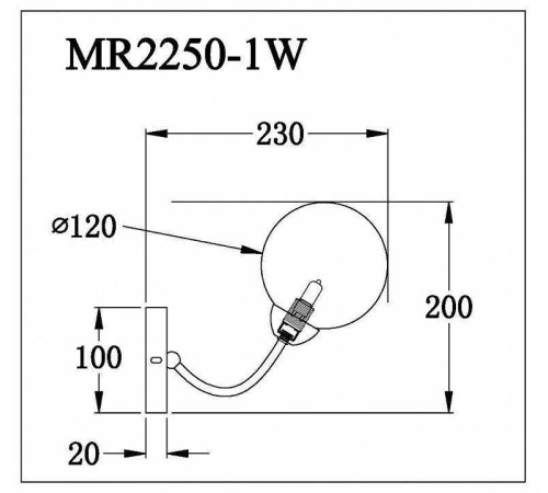 Бра MyFar Leticia MR2250-1W