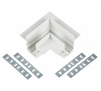 Соединитель угловой внутренний для треков встраиваемых MyFar  MT0200-CL-W