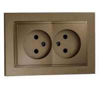 Розетка двойная Mono Electric Despina 102-232305-121