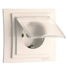 Розетка с заземлением с крышкой Mono Electric Larissa 103-010121-118