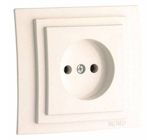 Розетка без заземления Mono Electric Larissa 103-010122-116