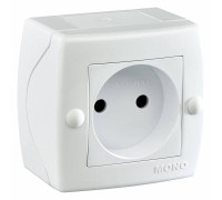 Розетка без заземления Mono Electric Octans IP20 104-010106-116