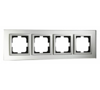 Рамка на 4 поста Mono Electric Style Glass 107-700000-163