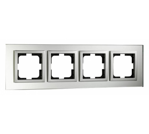 Рамка на 4 поста Mono Electric Style Glass 107-700000-163