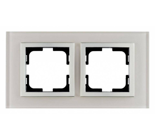 Рамка на 2 поста Mono Electric Style Glass 107-710000-161