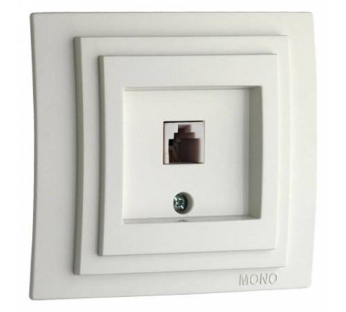 Розетка телефонная RJ-11 без рамки Mono Electric Despina / Larissa 500-001925-124