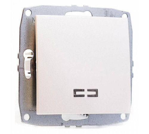 Выключатель одноклавишный с подсветкой без рамки Mono Electric Despina / Larissa 500-002525-101