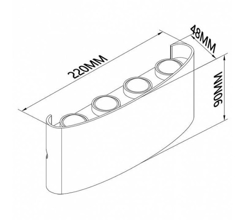 Накладной светильник Mantra Arcs 7813