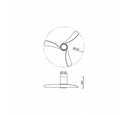 Светильник с вентилятором Mantra NEMO 9054