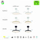 Светильник с вентилятором Mantra SLIM FAN 9055
