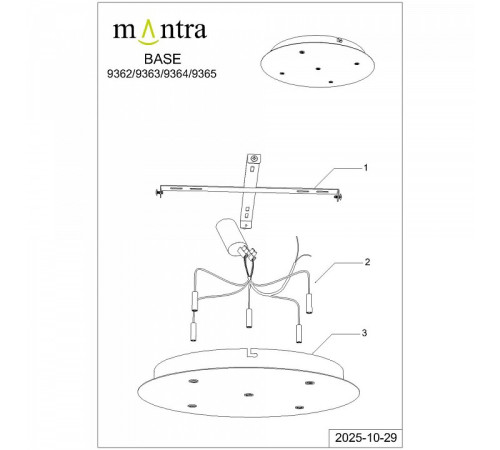 Основание Mantra Modular Light Florones 9363