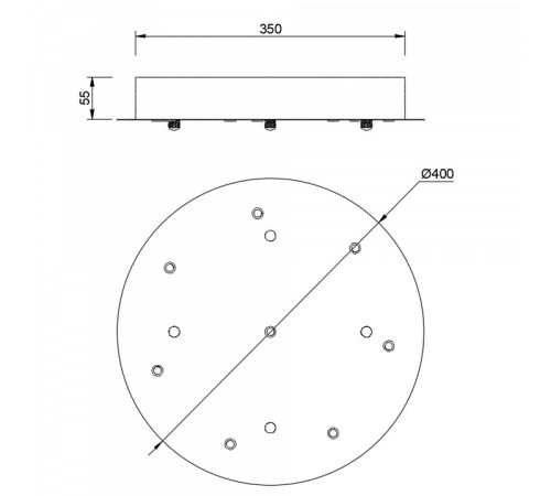 Основание Mantra Modular Light Florones 9369