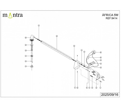 Бра Mantra Africa 9414