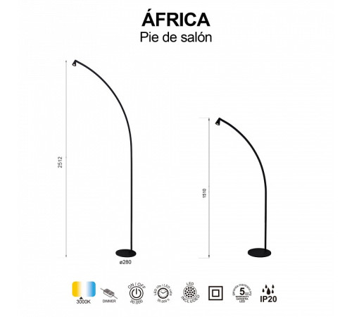 Торшер Mantra Africa 9416