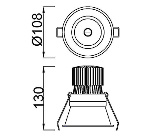 Встраиваемый светильник Mantra Formentera C0073