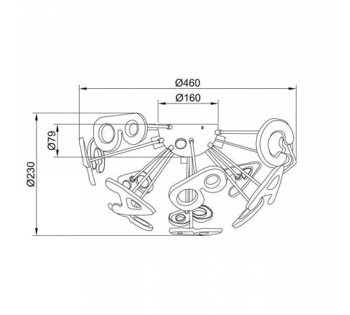 Накладной светильник MW-Light Улыбка 9 365013705