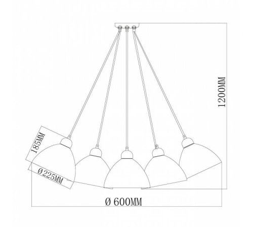 Подвесной светильник MW-Light Улыбка 365014505