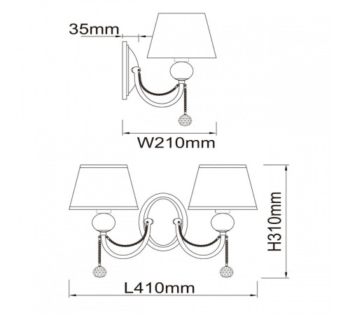 Бра MW-Light Федерика 684021302