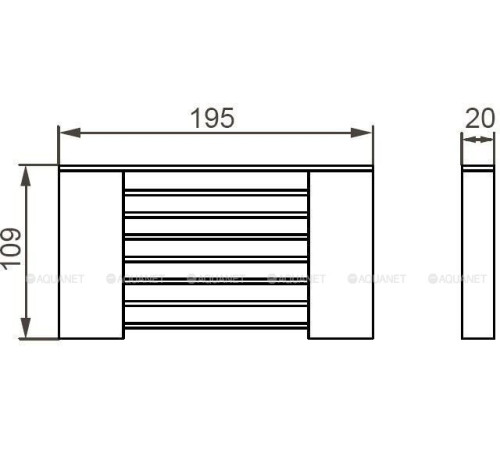 Мыльница Aquanet прямоугольная хром 5611