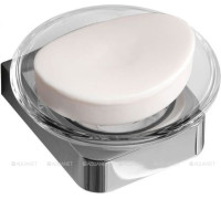 Мыльница с держателем круглая Aquanet 5785 хром