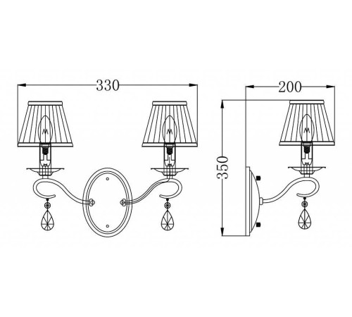 Бра Maytoni Brionia ARM172-02-G