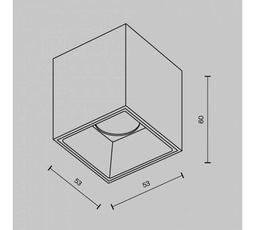 Накладной светильник Maytoni Alfa LED C064CL-5W3K-SQ-B