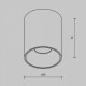 Накладной светильник Maytoni Alfa LED C064CL-8W2.7K-RD-B