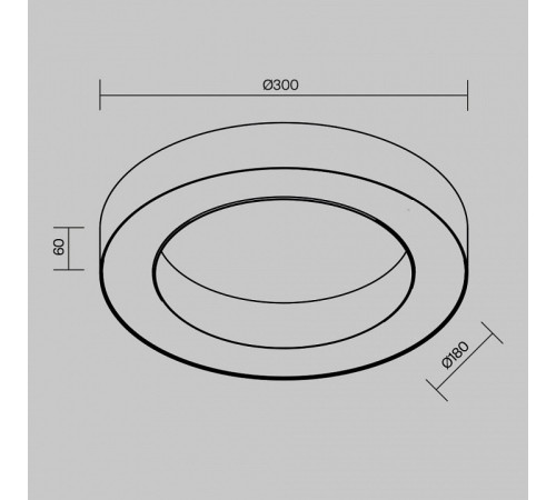 Накладной светильник Maytoni Lua C093CL-24W4K-B