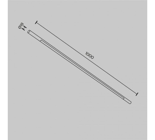 Модульный светильник Maytoni Basis C100CL-L1000-24W3-6K-B