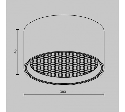 Накладной светильник Maytoni Glare C122CL-L7-3K-BS