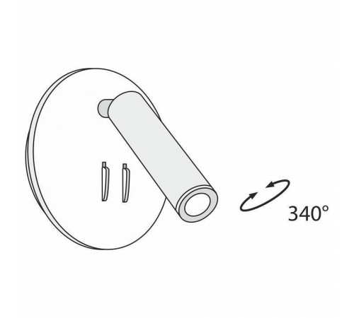 Бра светодиодное Maytoni Ios C176-WL-01-6W-B