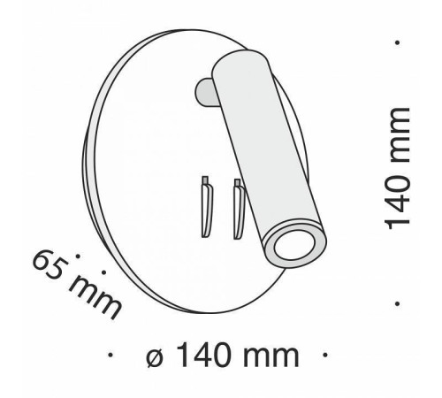 Бра светодиодное Maytoni Ios C176-WL-01-6W-B