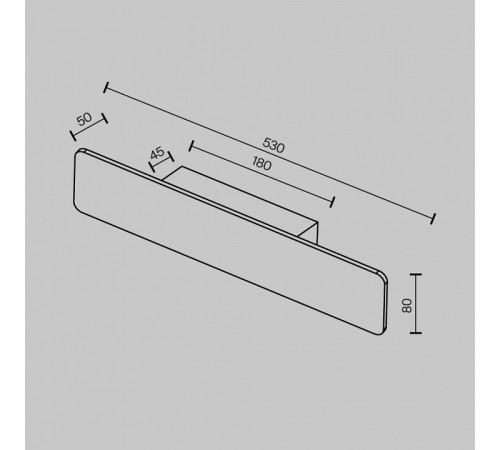 Накладной светильник Maytoni Technical Stela C81WL-18W3K-B