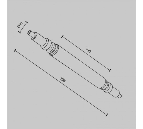 Соединитель линейный Maytoni Accessories for system Axity CA004RC-BS