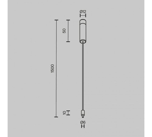 Основание на штанге Maytoni Accessories for system Axity CA009PM-B