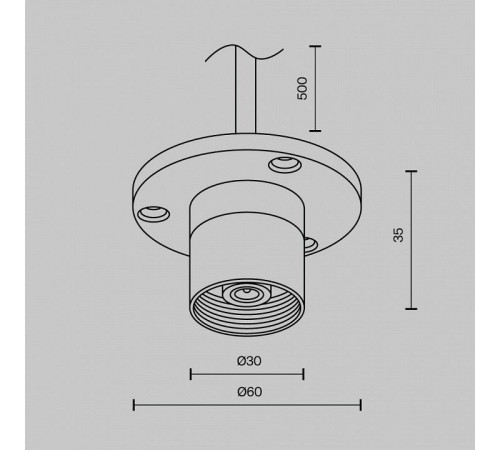 Токопровод концевой Maytoni CA023BI-P-B