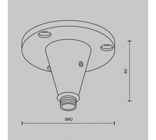 Крепление для трека Maytoni CA026BS-B