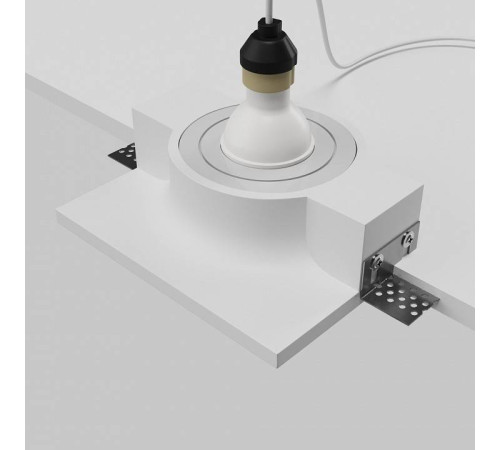 Встраиваемый светильник Maytoni Gyps Modern DL006-GU10-RD-W