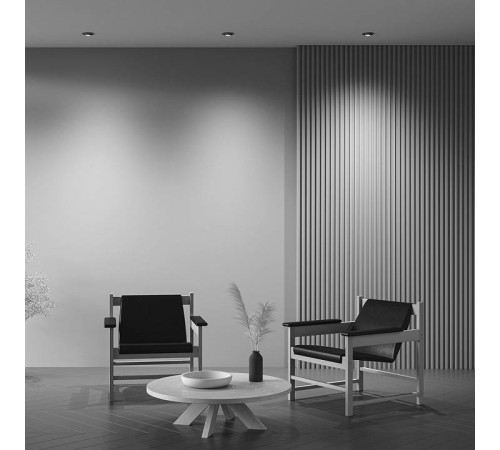 Встраиваемый светильник на штанге Maytoni Hidden DL045-01-10W4K-B