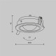 Встраиваемый светильник Maytoni Lens DL105-12W3K-B