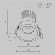 Встраиваемый светильник Maytoni Dip DL117-15W-4K-W