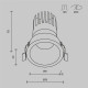 Встраиваемый светильник Maytoni Dip DL118-15W-4K-B