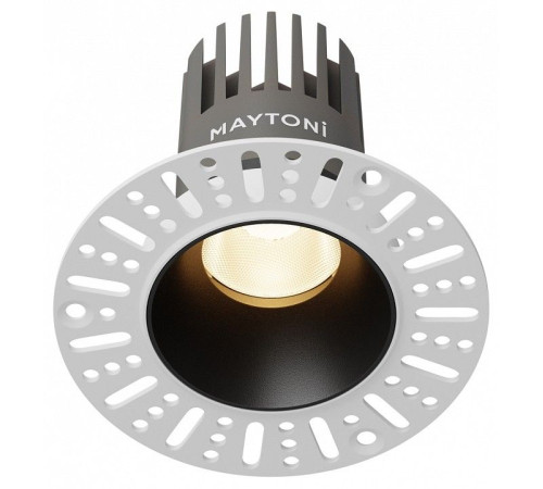 Встраиваемый светильник Maytoni 10 Вт 3000 K черный DL119-10W-3K-TRS-B