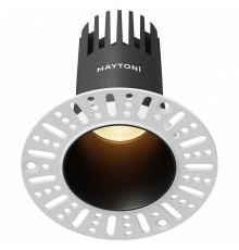 Встраиваемый светильник Maytoni Dip 10 Вт 2700 К черный DL120-10W-2.7K-TRS-B